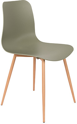 White Label Living Krzesło LEOM zielone 1100307 1100307