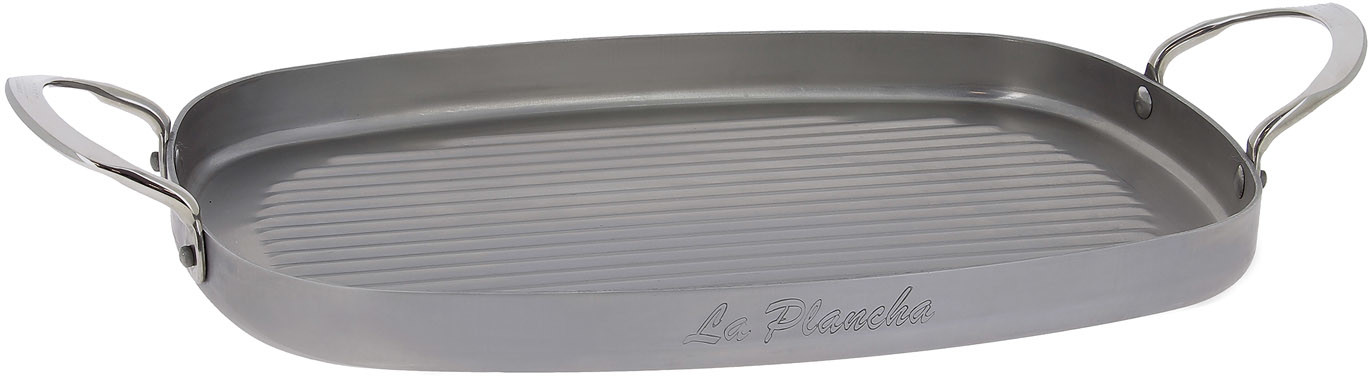 de Buyer de Buyer Stal patelnia grillowa prostokątna Minerał B Element 38 x 26 cm de Kupujący