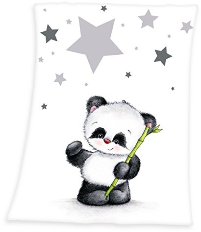 Herding koc mikrofibra Polar Panda 75 x 100 cm, czarna/biała, biały, 75x100x1 cm 1440201014