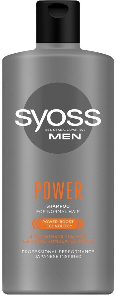 Schwarzkopf Syoss Men Power Szampon wzmacniający - włosy normalne 440ml 119819