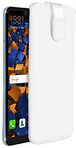 Mumbi etui w formie książki kompatybilne z Huawei P20 Pro, etui na telefon komórkowy, case Wallet, brązowe Huawei P20 Pro