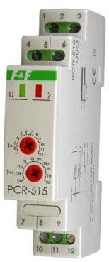 F&F Przekaźnik czasowy jednofunkcyjny PCR-515 DUO 230V AC 24V AC/DC PCR-515DUO