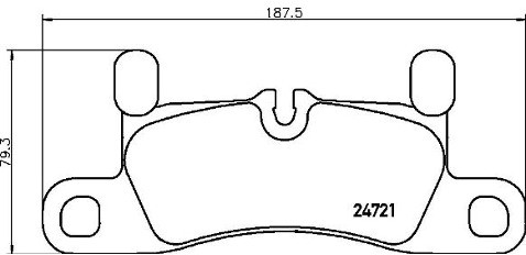 BREMBO Zestaw klocków hamulcowych, hamulce tarczowe P 65 030