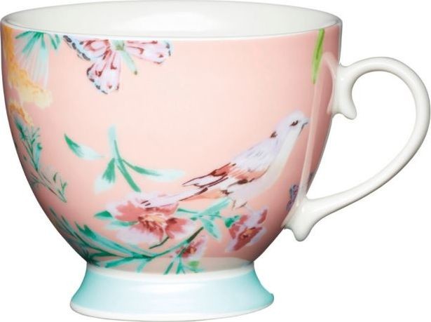 NoName kubek Bone China 400 ml porcelanowy jasnoróżowy twm_1008121