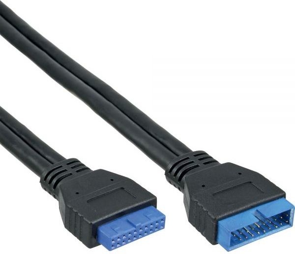 InLine USB 3.0 przedłużacz wewnętrzny header męski żeński 0.35m 33448I