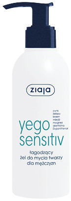 Ziaja Ltd Zakład Produkcji Leków YEGO SENSITIV Łagodzący żel do mycia twarzy dla mężczyzn 200 ml 7068622