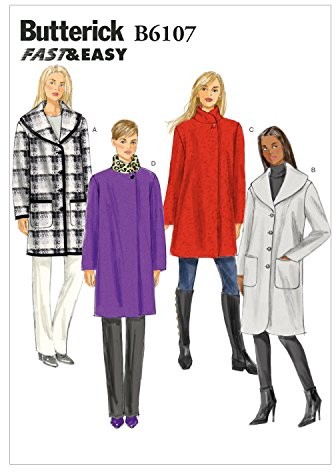 Butterick b6107 Butt erick wykrój do szycia, wygląda elegancko, Extra ekstrawagancko, modny B6107ZZ0