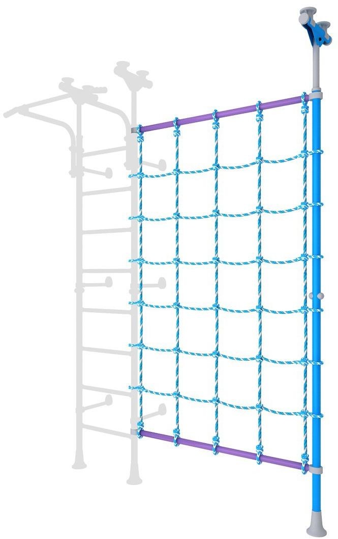 Małpiszon MAŁPISZON Słupek rozporowy z siatką Wallbarz do drabinki gimnastycznej Wallbarz-Grid-R