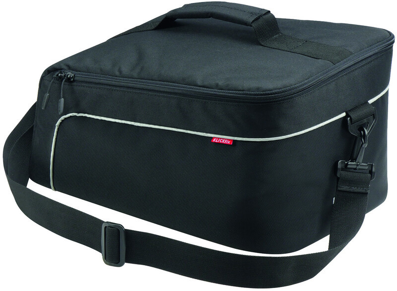 KlickFix KlickFix Rackpack XL Luggage Carrier Bag 13l for Racktime, czarny  2021 Torby na bagażnik 0268RB