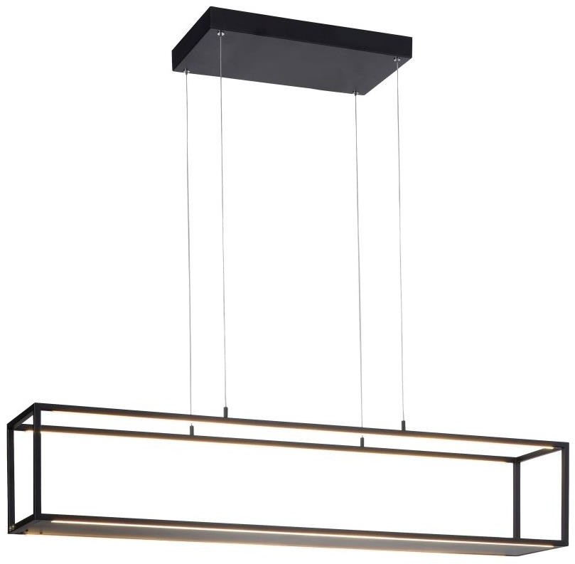 Paul Neuhaus Designerska lampa wisząca czarna z diodą LED i ściemniaczem dotykowym - Jitske