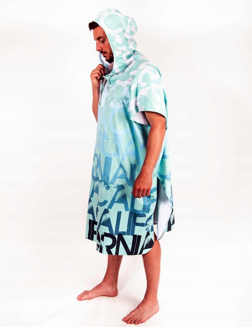Poncho surf z kapturem szybkoschnące Maloka z etui