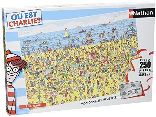 Nathan Puzzle 250 części - Gdzie jest Charlie $47 : Charlie am Strand