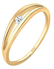 Diamore diamore pierścionek soltaer pierścionek zaręczynowy, z diamentem okrągły  damski rozmiar 58 (18.5) 0606952217 _ 58 0606952217_58