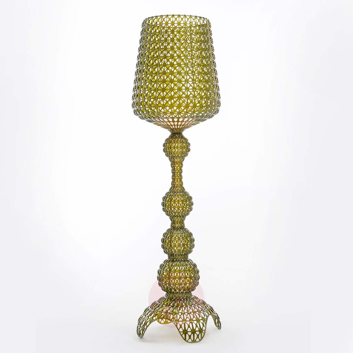 KARTELL Designerska lampa stojąca LED Kabuki, zielona