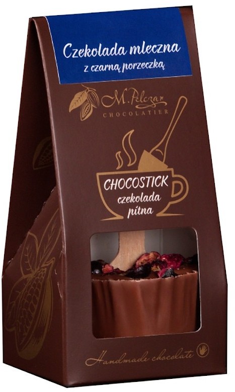 Chocostick M.Pelczar mleczna czekolada z czarną porzeczką 60g CZE.STI.POR