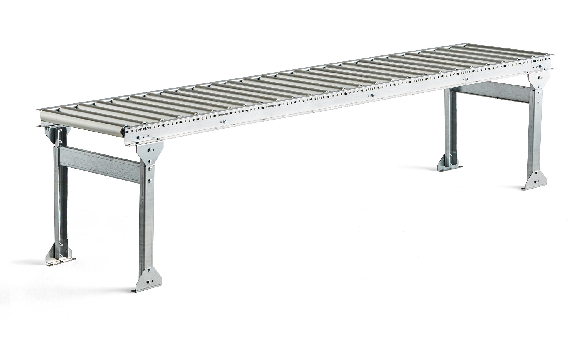 AJ Produkty Transporter rolkowy, metalowe rolki, 3000x500 mm