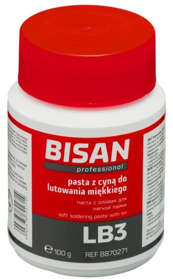 BISAN Pasta do lutowania miękkiego LB3 100G (PUSZKA) BISAN