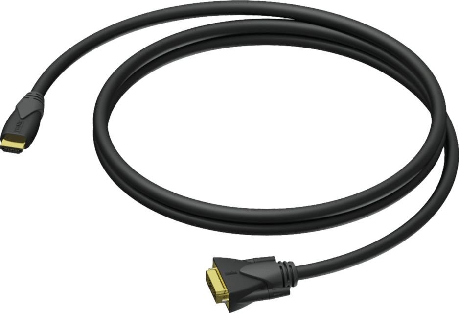 Procab Kabel CLV160/1.5 DVI D male HDMI A male 1.5 meter 24 awg CLV160/1.5