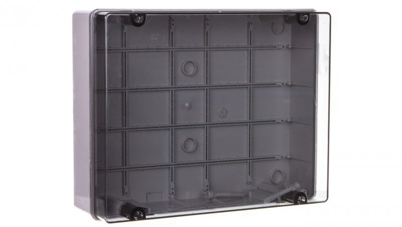 elettrocanali Puszka natynkowa z przeźroczystą pokrywą seria 420 IP65 380x300x120 szara EC420C9 EC420C9