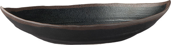 APS Półmisek owalny z melaminy 255x140x55 mm, czarny | Marone 84100