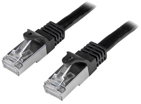 StarTech com 5m Black Cat6 / Cat 6 Shielded (SFTP) Patch Cable 5 m - patch cable - 5 m - black N6SPAT5MBK
