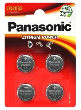 Panasonic 4 x bateria litowa mini CR2032 CR-2032EL/4B