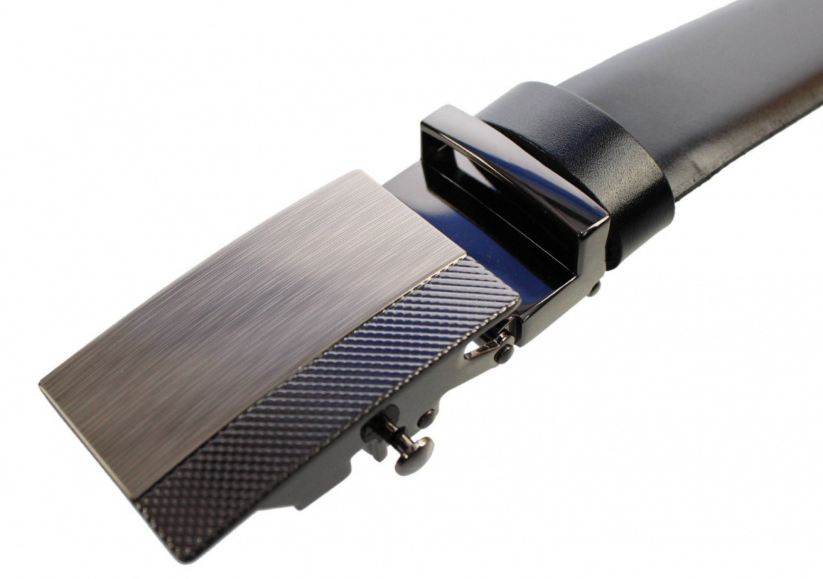 PolskaGalanteria.pl Klamra Do Paska Męskiego Z Mechanizmem Ząbkowym 30 mm Srebrna 55