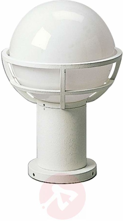 Albert Leuchten Lampa na cokół biała z mlecznym szkłem