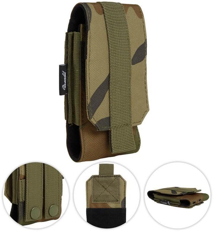 Brandit Ładownica na Telefon Średnia Phone Pouch MOLLE Woodland 8058.10