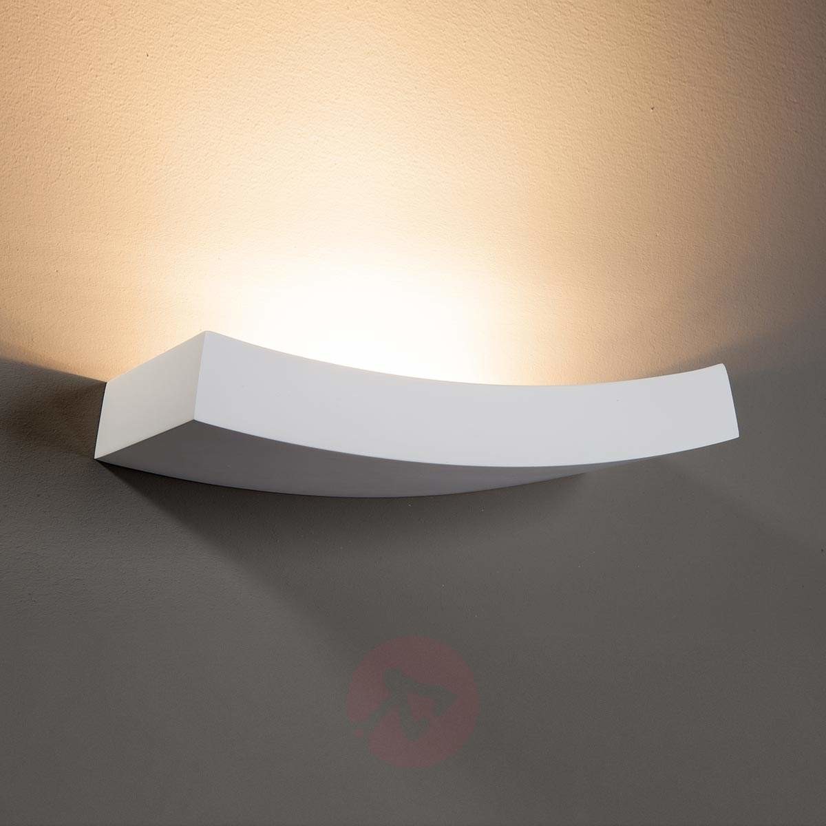 Lindby Designerski kinkiet biały tynk - Leander
