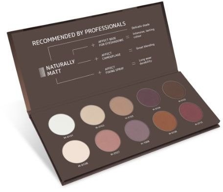 Affect Naturally Matt Pressed Eyeshadow Palette 10x2g 76649-uniw