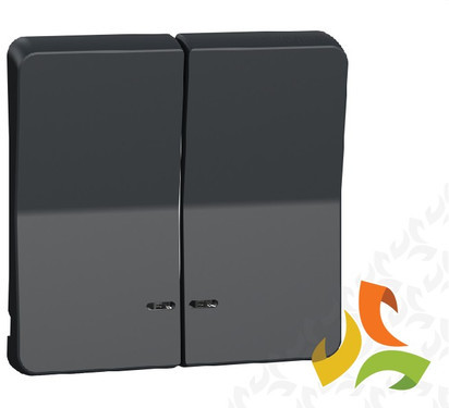 Schneider Electric MUREVA STYL Klawisz podwójny z okienkiem IP55 antracyt MUR34205 MUR34205/SCH