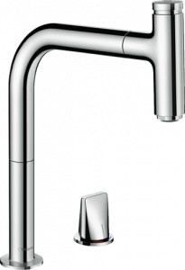 Hansgrohe 73804000 Metris Select M71 2-otworowa jednouchwytowa bateria kuchenna 200 z wyciąganą wylewką 1jet sBox