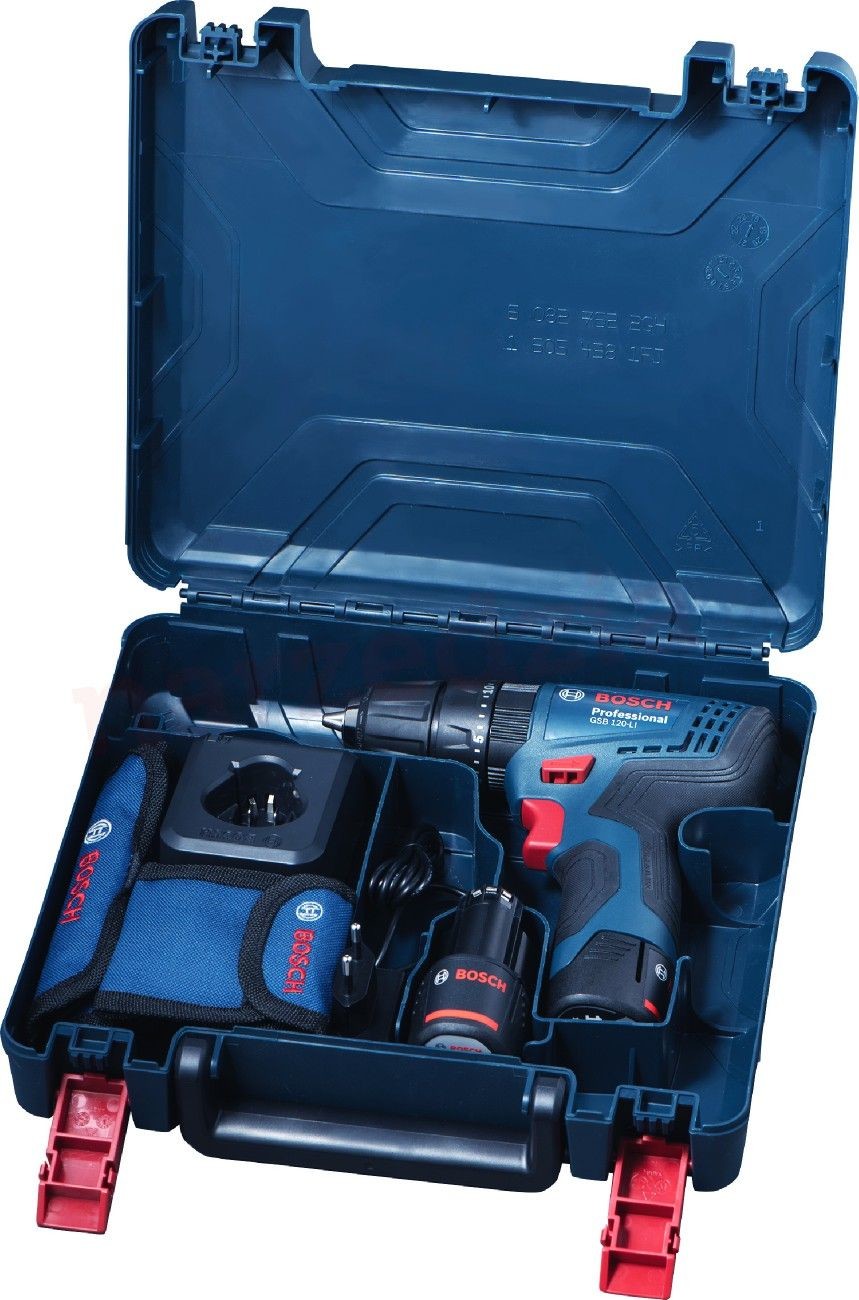 Bosch Wiertarko-wkrętarka udarowa z osprzętem GSB 120-LI 06019G8102