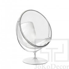 King Home Fotel BUBBLE STAND 2 poduszka biała - akryl, chrom, ekoskóra JH-200-2.WHITEPUW [11910012]