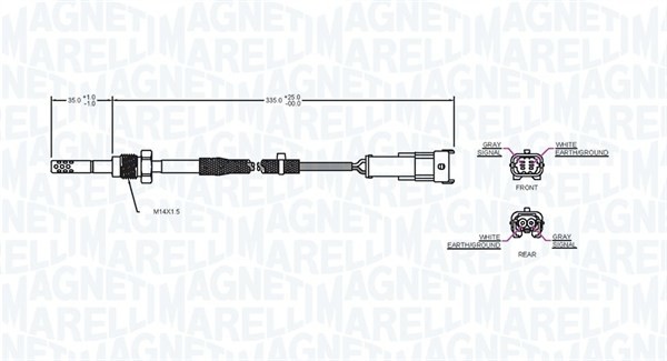 MAGNETI MARELLI czujnik, temperatura spalin 172000043010 172000043010