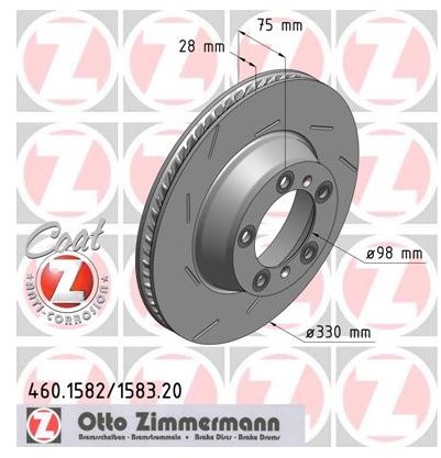 Zimmermann Tarcza hamulcowa 460.1582.20