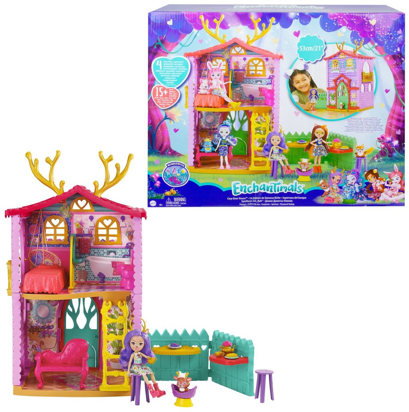 Mattel Enchantimals Zestaw Mały Domek Jelonków + lalka GYJ18 GYJ18