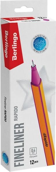 Berlingo Berlingo cienkopis Rapido różowe 12szt 0.4mm CK_40108