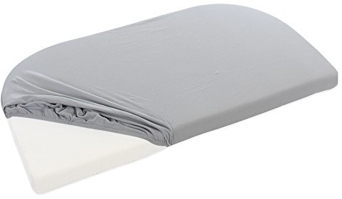 babybay Jersey prześcieradło z gumką  szary Babybay_100571