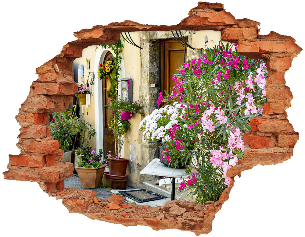 Wallmuralia.pl Fototapeta dziura na ścianę 3d Uliczki Francja
