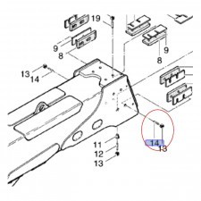 NEW HOLLAND CASE ŚRUBA DWUSTRONNA 85806352 85806352