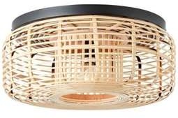 Brilliant Lampa sufitowa Crosstown klosz bambusowy zamknięty
