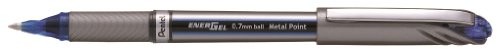 Pentel BL117 W EnerGel Tradio Liquid Gel Ink Roller, opakowanie  szt. (obudowa w kolorze białym), niebieski BL27-CX