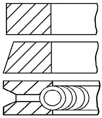 GOETZE Zestaw pierścieni tłokowych GOETZE 08-101300-00
