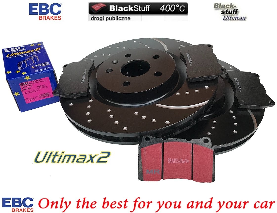 EBC Brakes Przednie klocki Ultimax2 + tarcze hamulcowe 355mm EBC seria GD Chevrolet Camaro SS 2010-2011 GD7520+DP1210