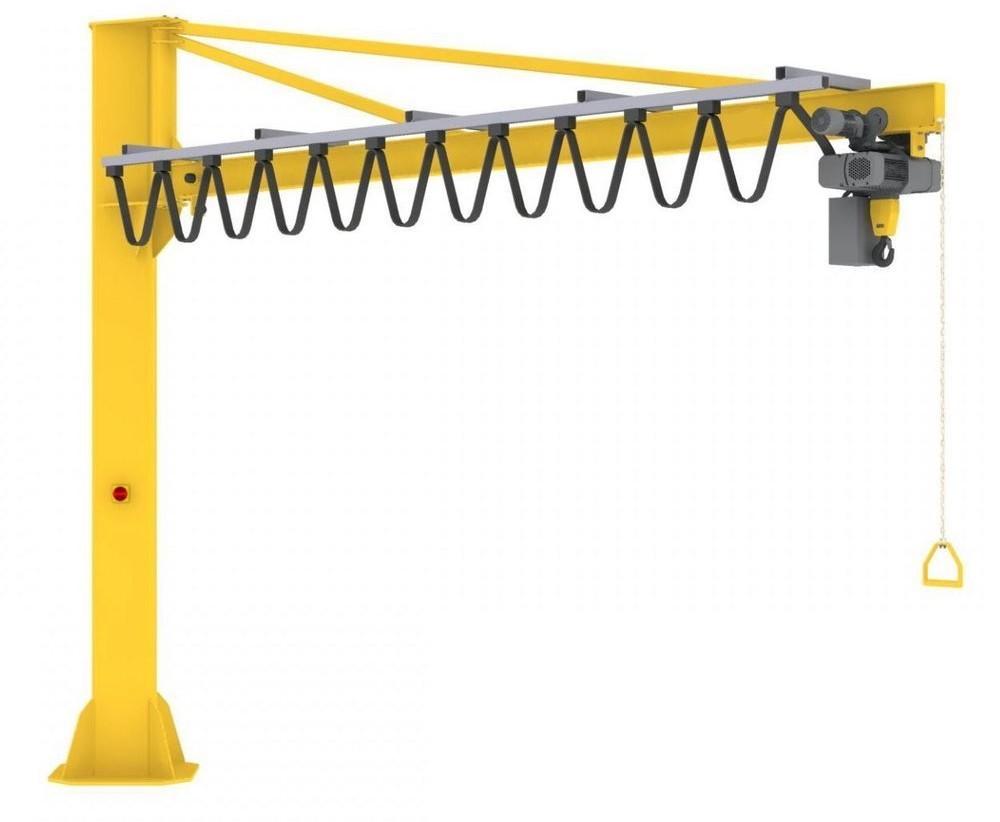 958 Żuraw słupowy z wciągnikiem elektrycznym łańcuchowym udźwig 500 kg) 95877761 77761-uniw