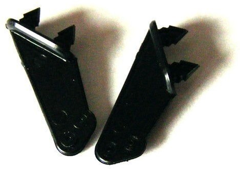 MP JET Dźwignie steru typ 3, 0,6mm, Czarne, 2 szt