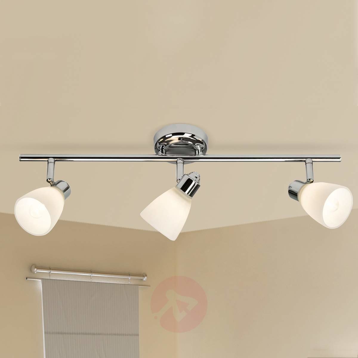 Trzyramienna lampa sufitowa Kensington z IP44