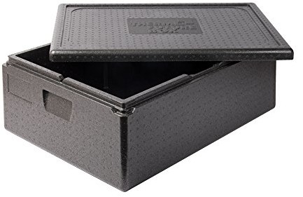 Thermo Future Box pudełko transportowe i izolacyjne, EPS (polipropylen spieniony), czarne, 625 x 425 x 200 mm (12643)